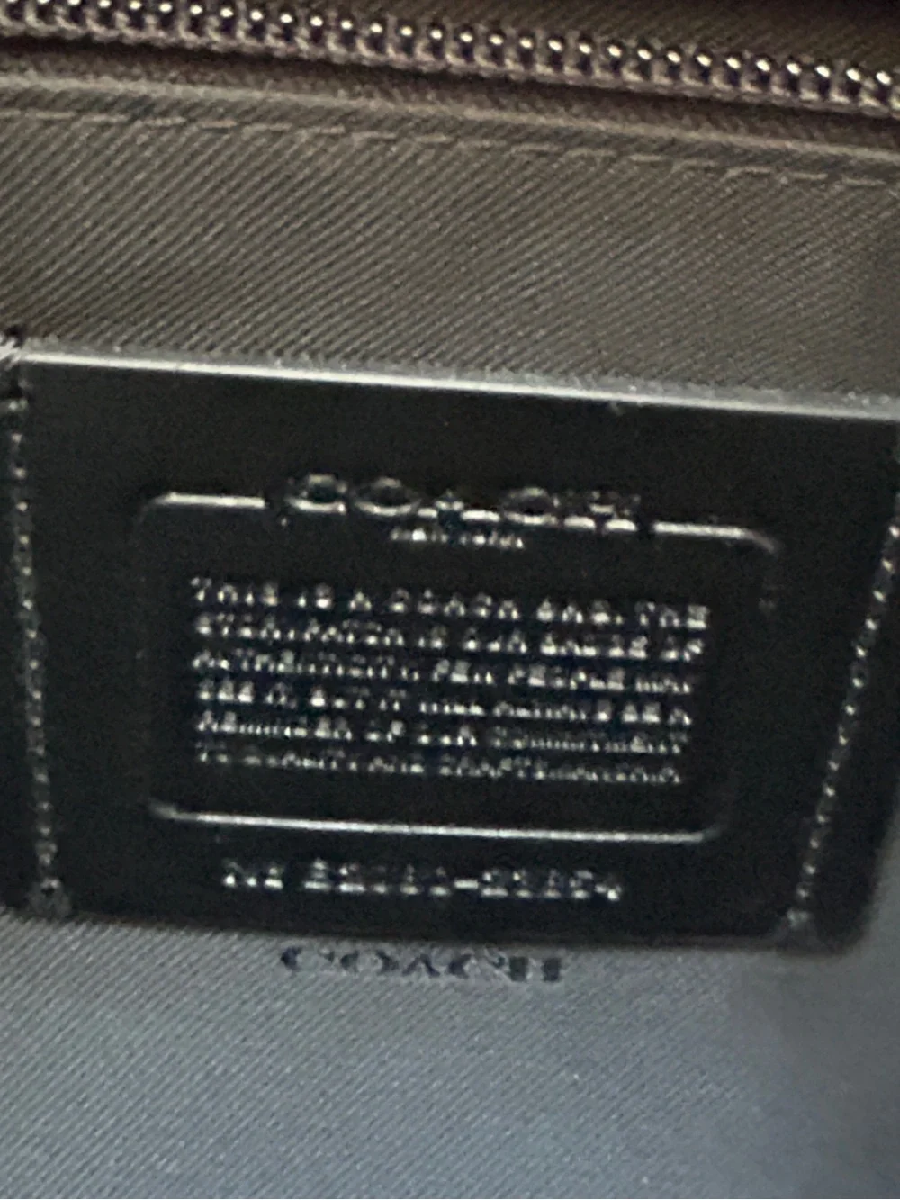 Coach Metropolitan Portfolio Brief Case Tote (Blue Pebbled Leather)